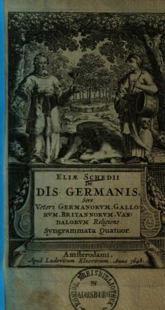 De diis Germanis, sive veteri Germanorum, Gallorum, Britannorum, Vandalorum religione : syngrammata quatuor