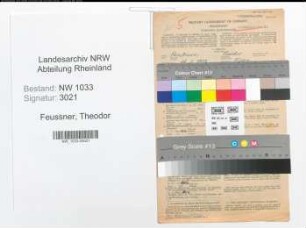 Entnazifizierung Theodor Feussner , geb. 26.02.1897 (Polizist)