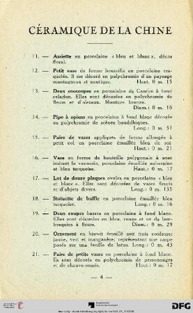 Céramique de la Chine (Nr. 11-58)