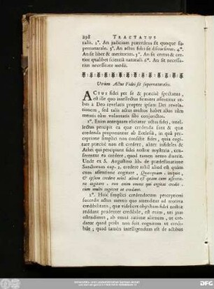 Utrùm Actus Fidei sit supernaturalis.