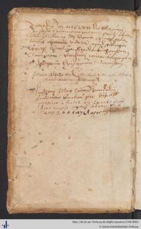 Handschriftliche Eintragungen und Besitzvermerke