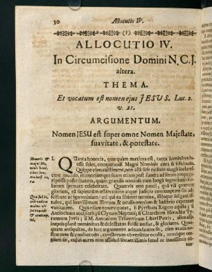 30-36, Allocutio IV.