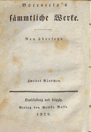 Boccaccio's Dekameron, 2