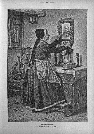 Kaisers Geburtstag. (Originalzeichnung von B. Woltze)