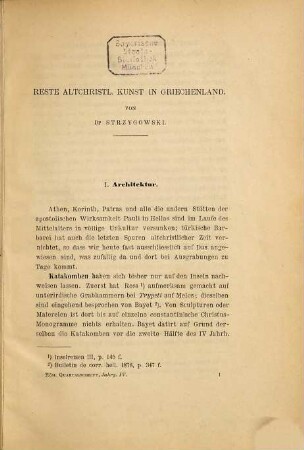 Römische Quartalschrift für christliche Altertumskunde und Kirchengeschichte, 4. 1890