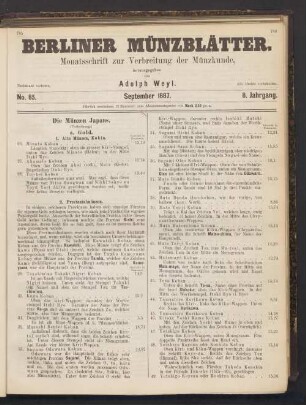 No. 85. September 1887