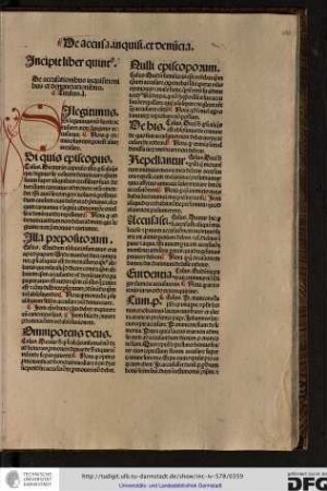 Incipit liber quintus.