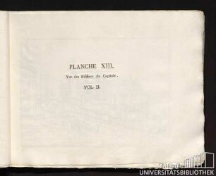 Planche XIII. Vue des Edifices du Capitole. Vol. II.
