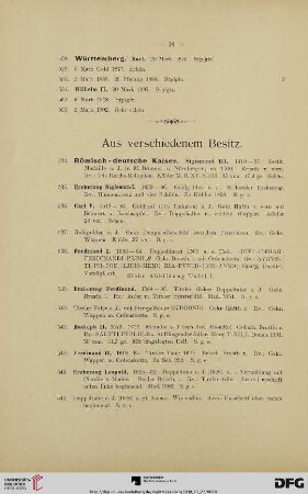 Aus verschiedenem Besitz (Nr. 534-1627)