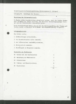 [Lehrgänge 01 bis 03]