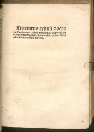 De praeparatione ad missam