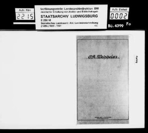 Materialsammlung für eine Neubearbeitung der OAB