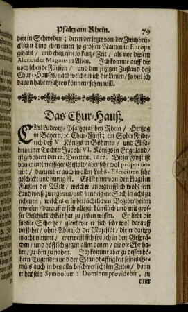 Das Chur-Hauß.