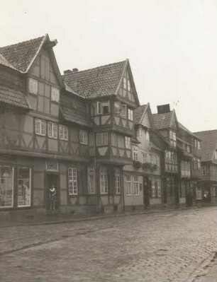 Lüneburger Heide. Celle: Fachwerkhäuser, Ortsteilansicht