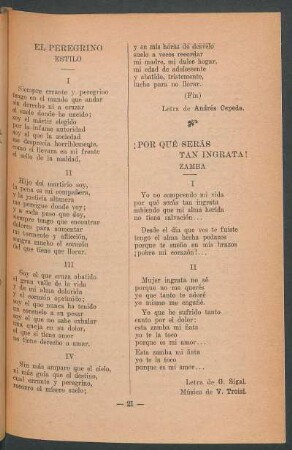 ¡Por qué serás tan ingrata! : Zamba