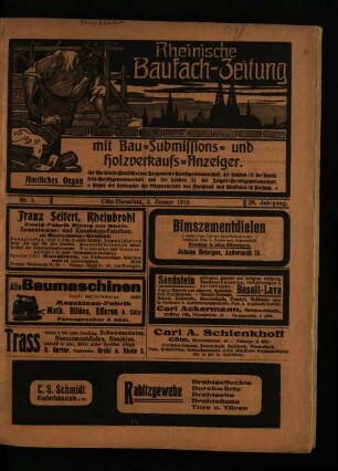 Rheinische Baufach-Zeitung / 29. Jahrgang 1913