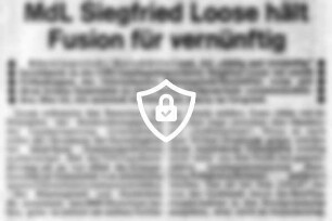 MdL [Name maskiert] hält Fusion für vernünftig