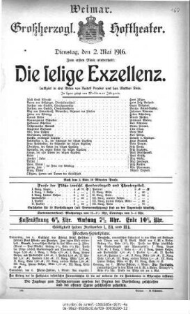 Die selige Exzellenz