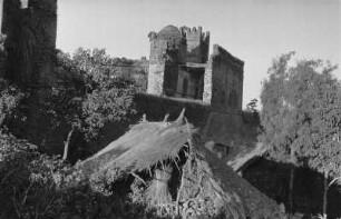 Kastell in Gonder : Blick auf ein portugisisches Kastell in Gonder.