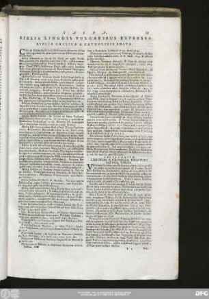 Biblia Linguis Vulgaribus Expressa.