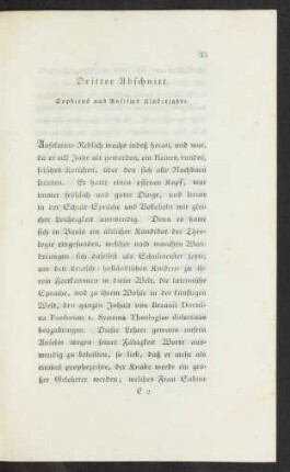 Dritter Abschnitt. Sophiens und Anselms Kinderjahre