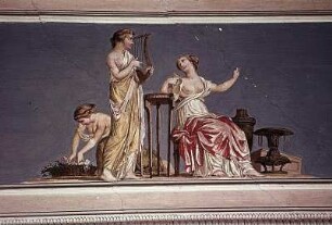 Musizierende weibliche Figuren