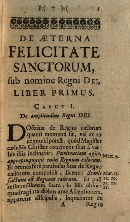 De Aeterna Felicitate Sanctorum : Libri Quinque ad illustriss. & reverendiss. D. Cardianlem Farnesium