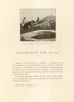 Événements du Siam. 1891-1893
