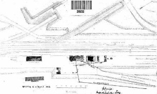 Neckarsulm: Empfangsgebäude Verwaltungsgebäude Lageplan,Wasserleitung