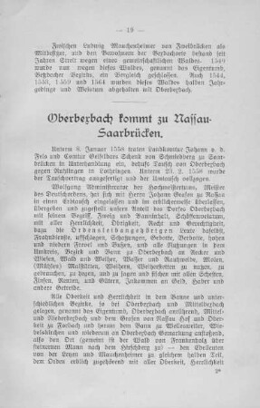 9. Oberbexbach kommt an Nassau-Saarbrücken
