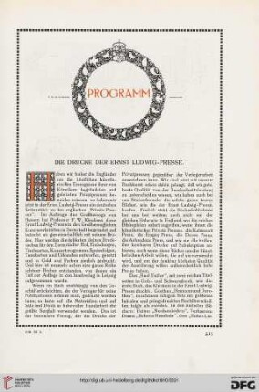 Die Drucke des Ernst Ludwig-Presse