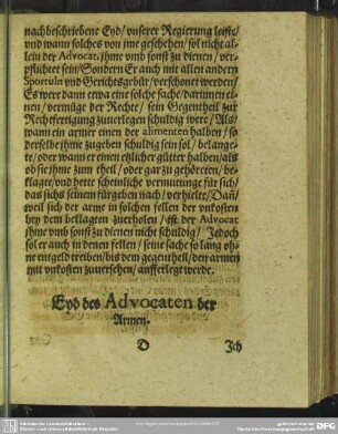 Eyd des Advocaten der Amen