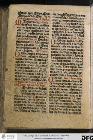 Sequuntur nunc hymni per totum hyemen