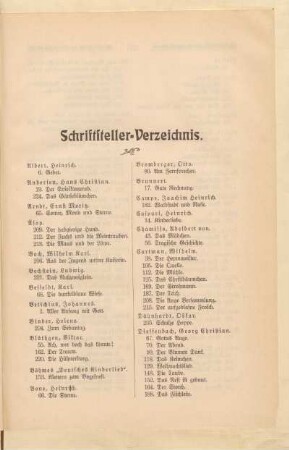 Schriftsteller-Verzeichnis