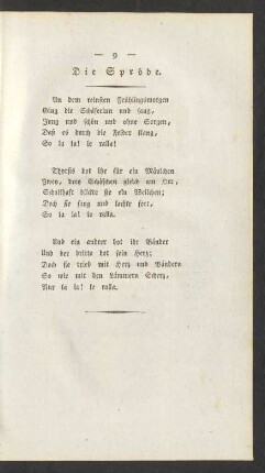 Die Spröde.