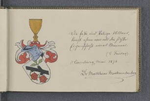 [Stammbucheintrag Dr. Matthias Mutzenbecher]