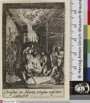 [Die Geburt Christi; Elle adore l'Enfant Jésus nouvellement né]