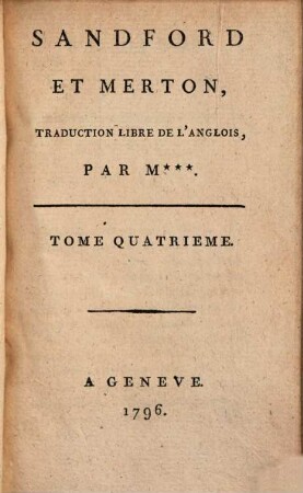 Sandford Et Merton, 4