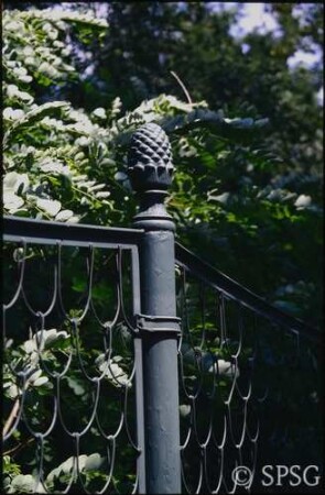 Potsdam, Park Sanssouci, Park Charlottenhof, Zaun, Detail.
