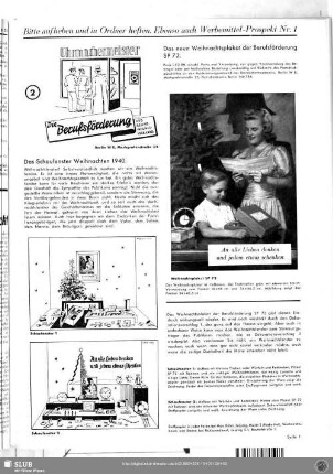 Das Schaufenster Weihnachten 1940