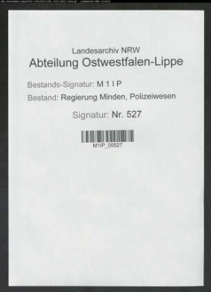 Bekämpfung geheimer oppositioneller Verbindungen, Band 1