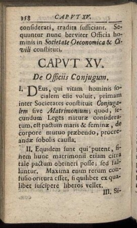Caput XV. De Officiis Conjugum.