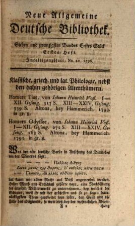 Neue allgemeine deutsche Bibliothek. 27. 1796