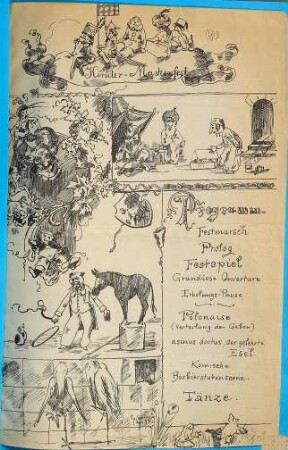 Kinder-Maskenfest. Programm. Festmarsch, Prolog, Festspiel, Grandiose Ouverture, Erholungspause ... : 2. Feb. 1894.