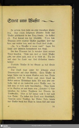 Streit ums Wasser