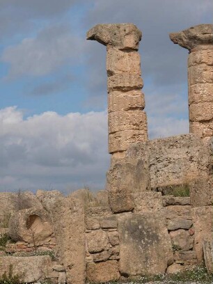 Säulen auf der Akropolis von Selinunt