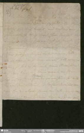 Eigenh. Brief von August Wilhelm von Schlegel an Christian Gottfried Körner, Amsterdam, 08.06.1795