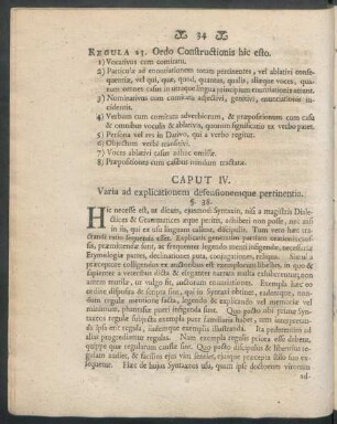 Caput IV. Varia ad explicationem defensionemque pertinentia