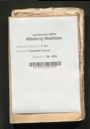 Loskündigung der Pfandschaft Beverungen