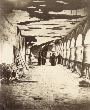 Kloster San Francisco nach dem Erdbeben von 1868